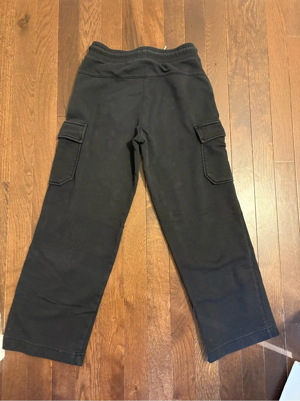 Psycho Bunny Kids Cargo Sweatpants Black Drawstring Size 7/8 Small